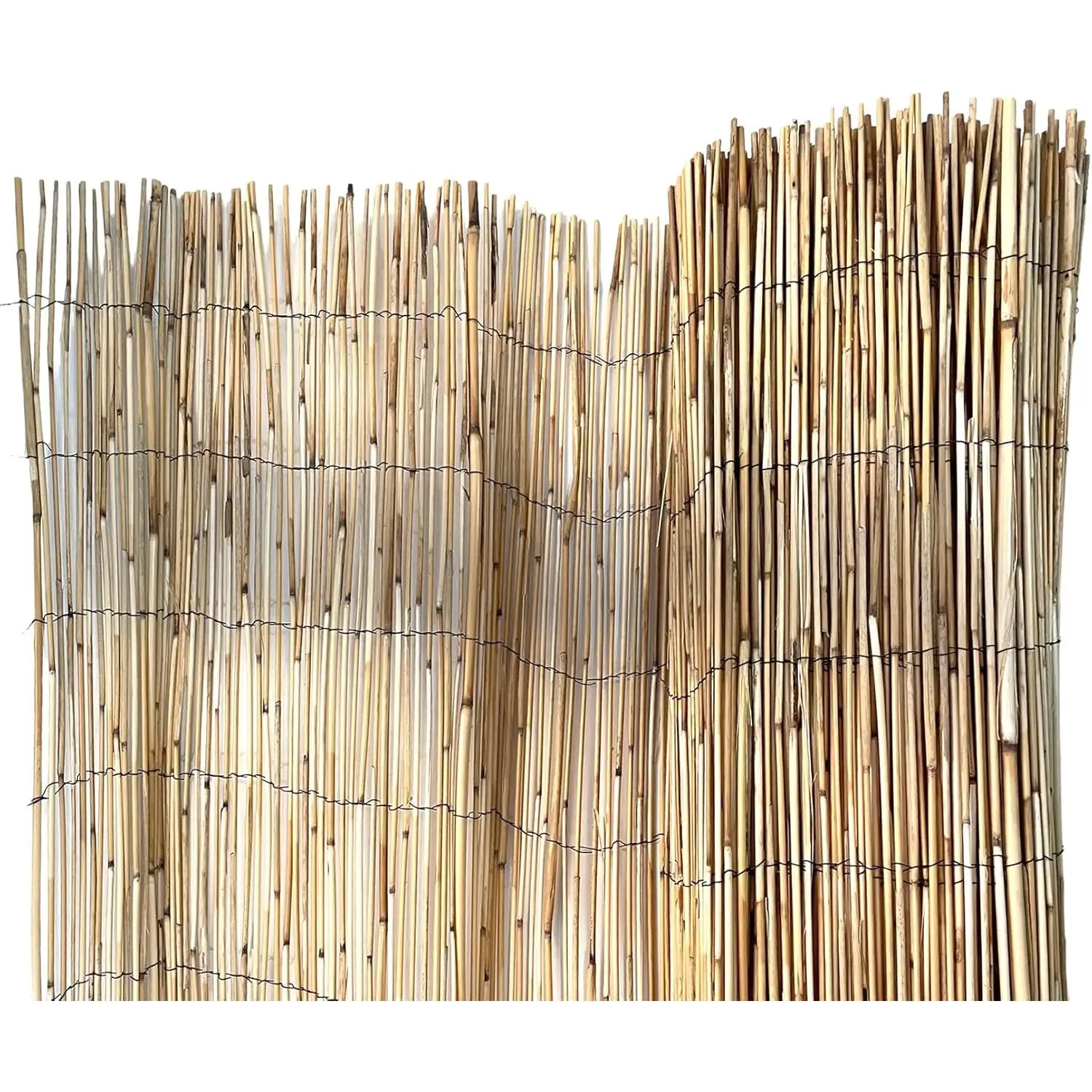 Cañizo de Bambú natural fino, cerramiento de bambú natural para ocultación, 75% ocultación, varias medidas Thayba