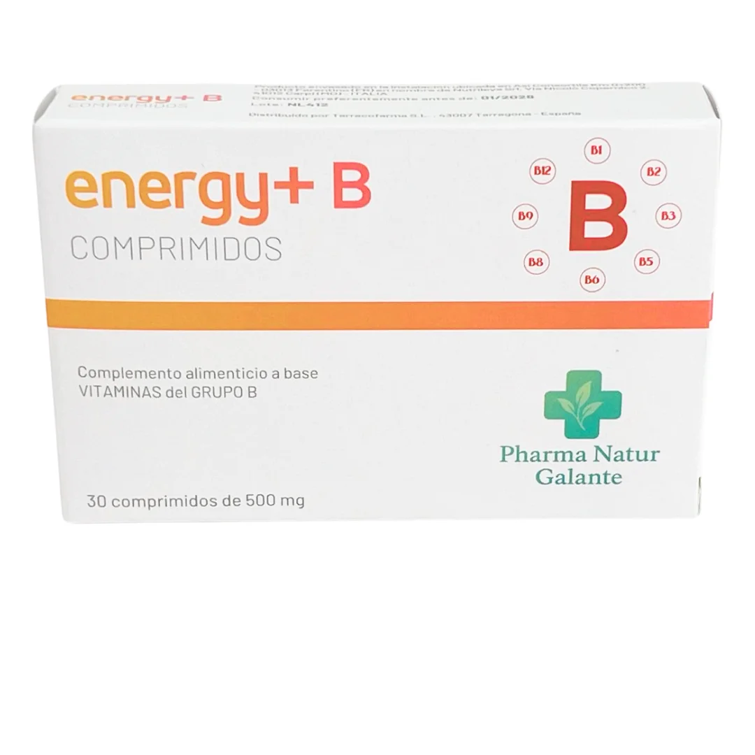 Energy+ Adultos – Complejo de Vitaminas B para Energía, Sistema Nervioso y Cansancio