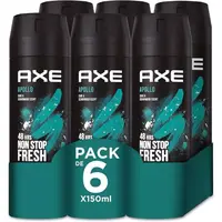 Pack 6 desodorantes AXE Apollo 150ml