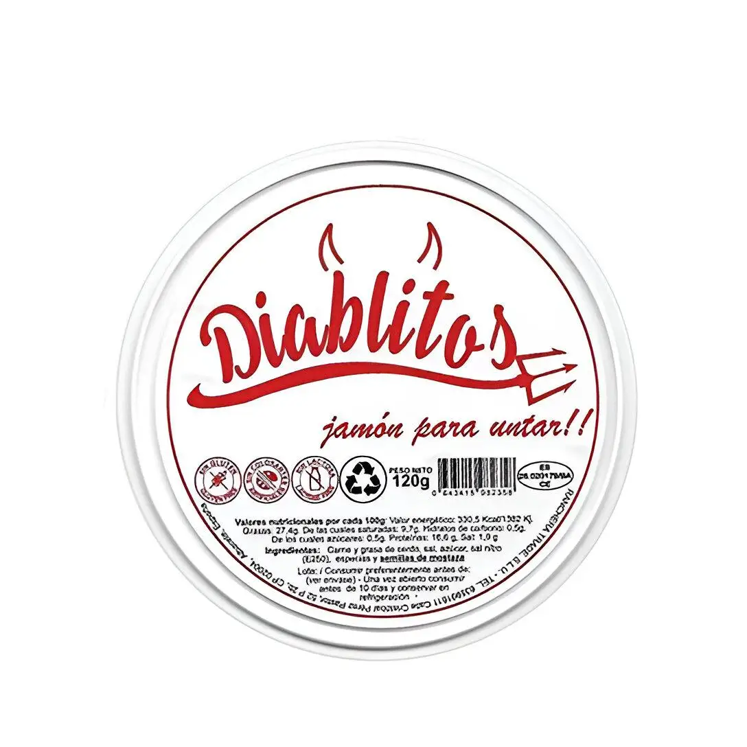 Diablitos Jamon endiablado 120 gr-Jamon para untar