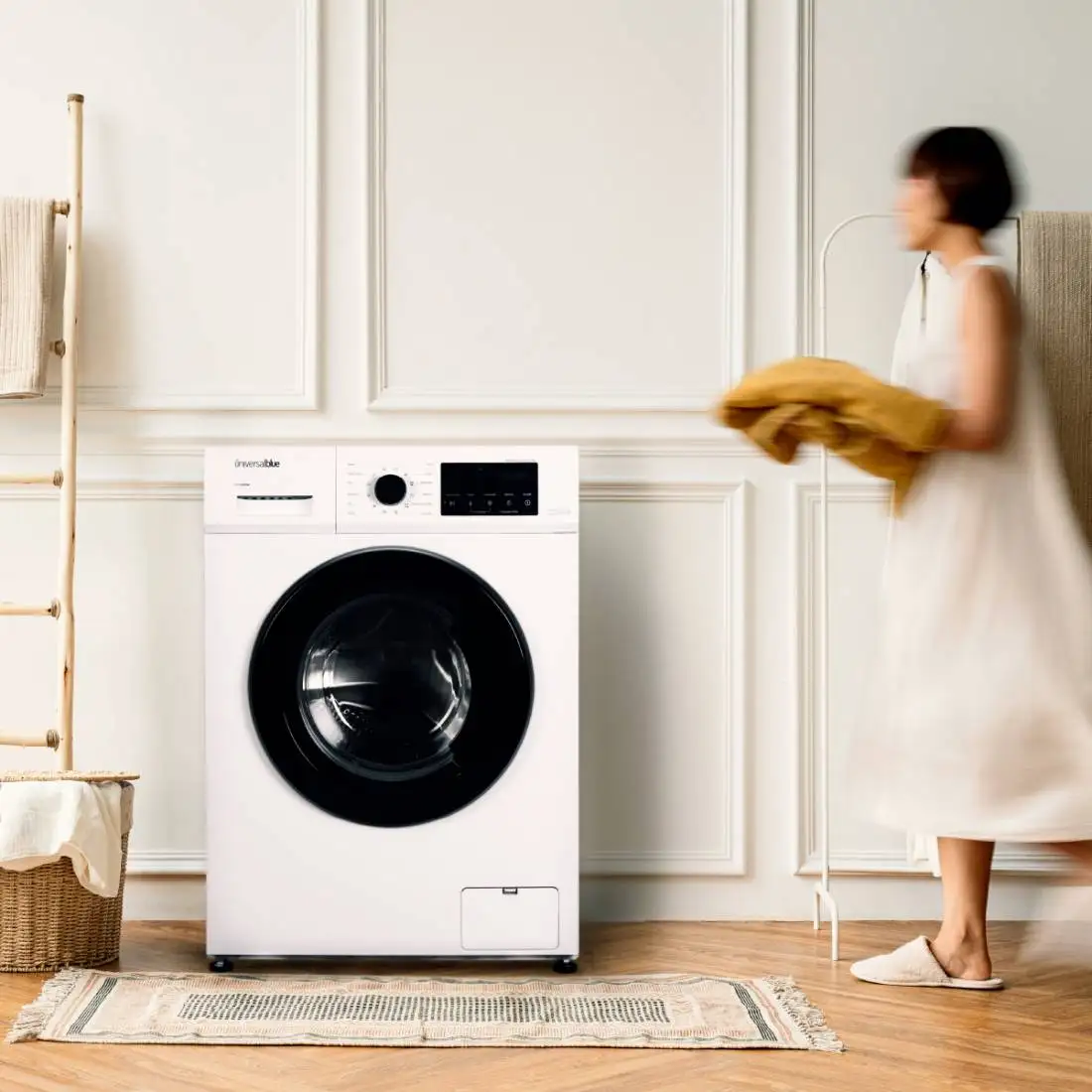 Universalblue 4008w ibiza washing machine 8 kg front load white digital display energy saving