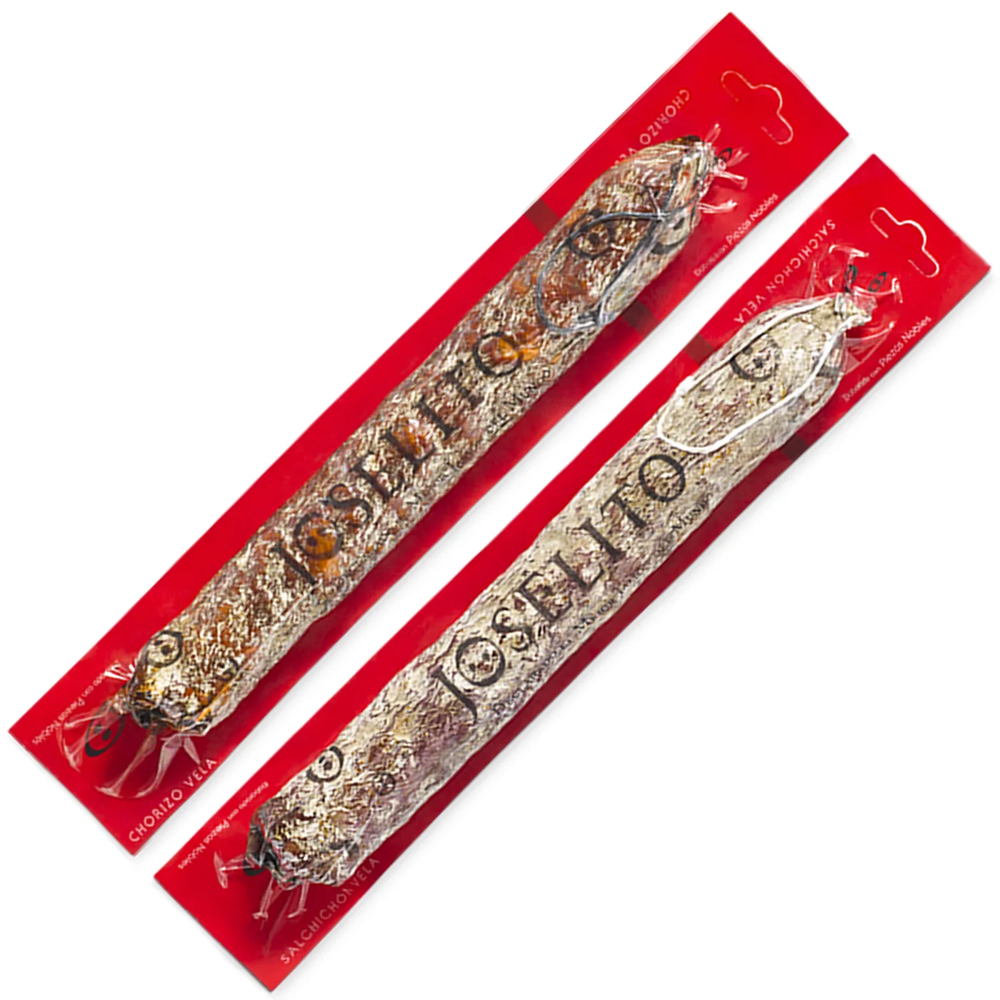JOSELITO - Pack 1 Salchichón 'Vela' + 1 Chorizo 'Vela' (2 x 300 g) - 100% Natural - Sin Aditivos Ni Conservantes