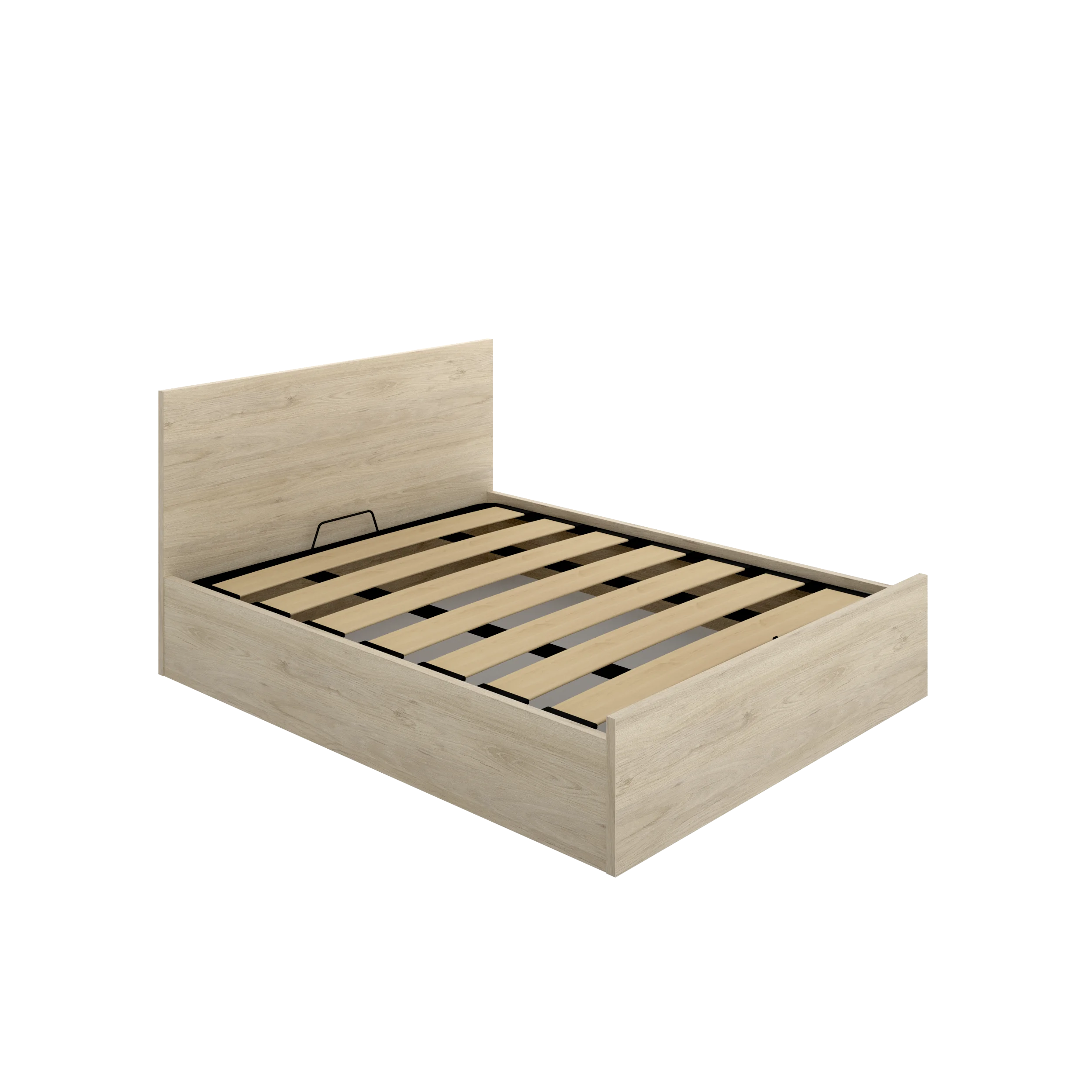 Dekit Canapé con Cabecero VASA 150x190 Natural - Gran Almacenamiento