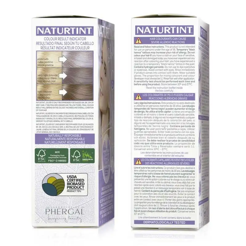Naturtint Bioclub violet shade Silver dye - Product Main Image