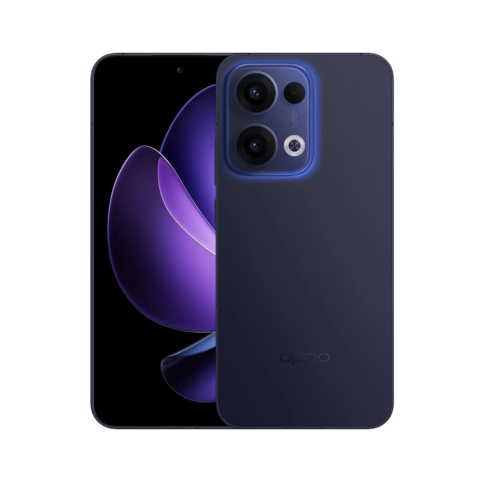 Oppo Reno13 5G Smartphone - 6.59" AMOLED Display, 12GB RAM + 256GB Storage, IP69, 50MP Quad Camera, 4K Video, MediaTek Dimensity 8350, NFC, Fast Charging, ColorOS 15.0, AI Livephoto and Editor, Perfect for 5G Mobile Connectivity.
