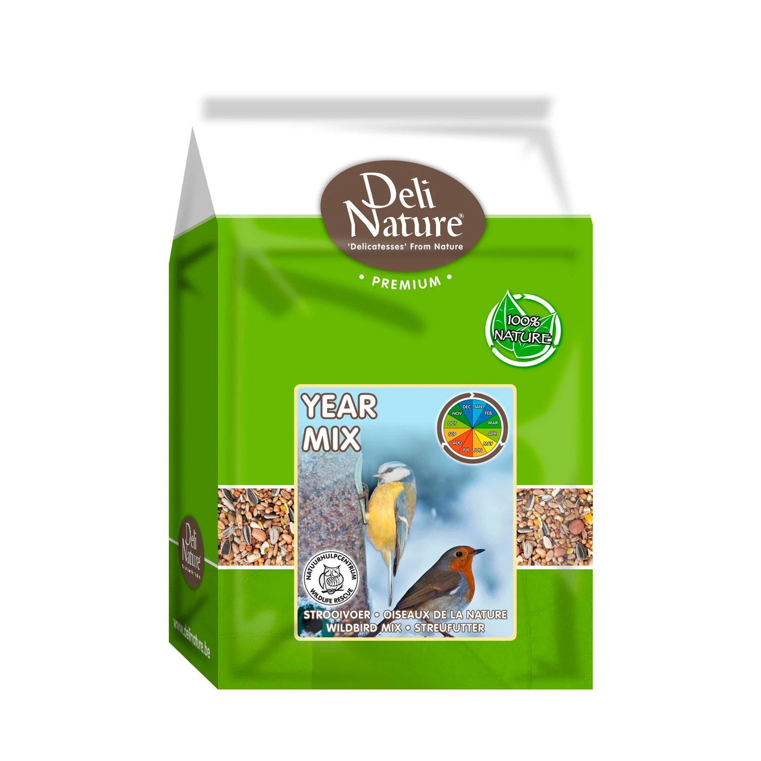 Deli Nature Mixtura para Aves Silvestres Year Mix - Mixtura para Pajaros de Jardin