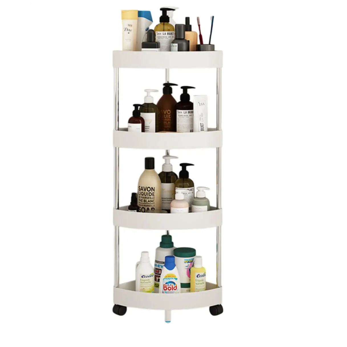Estantería para baño COCINA ESQUINA ducha banera CON RUEDAS, ESTANTE mueble de almacenamiento DE  COCINA , ducha, esquinero WPC 3-5 ESTANTES ,esquina de ducha, soporte de champú, accesorios de baño