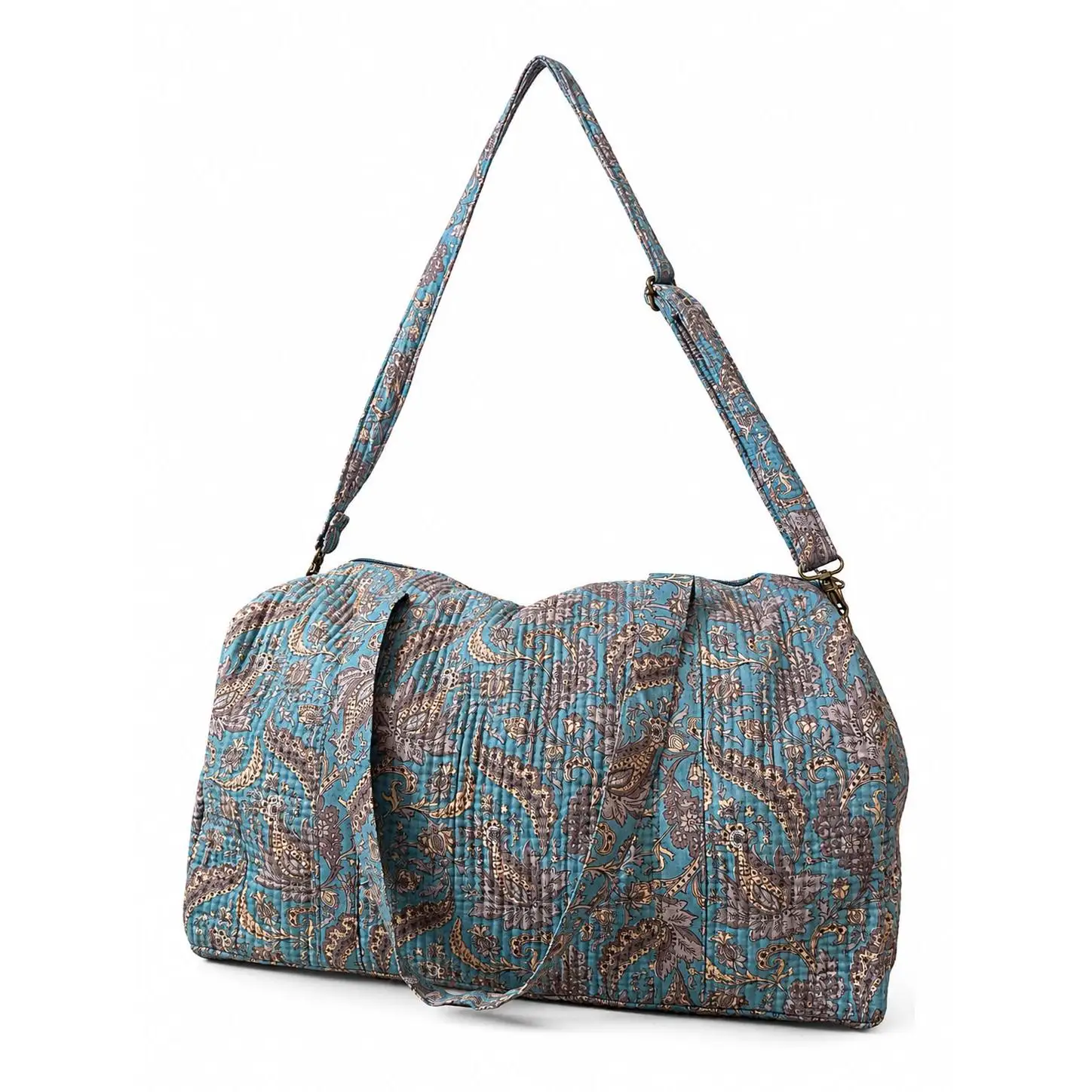 Bolsa de viaje con estampado floral  vintage tamaño 26x50x23 cm – Ideal para universidad, viajes y tendencia 2026