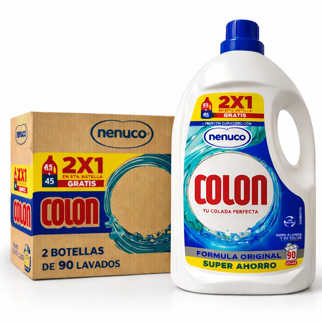 Colon Detergente Gel Aroma Nenuco, 180 Dosis Fórmula Original - Pack x2 Unidades