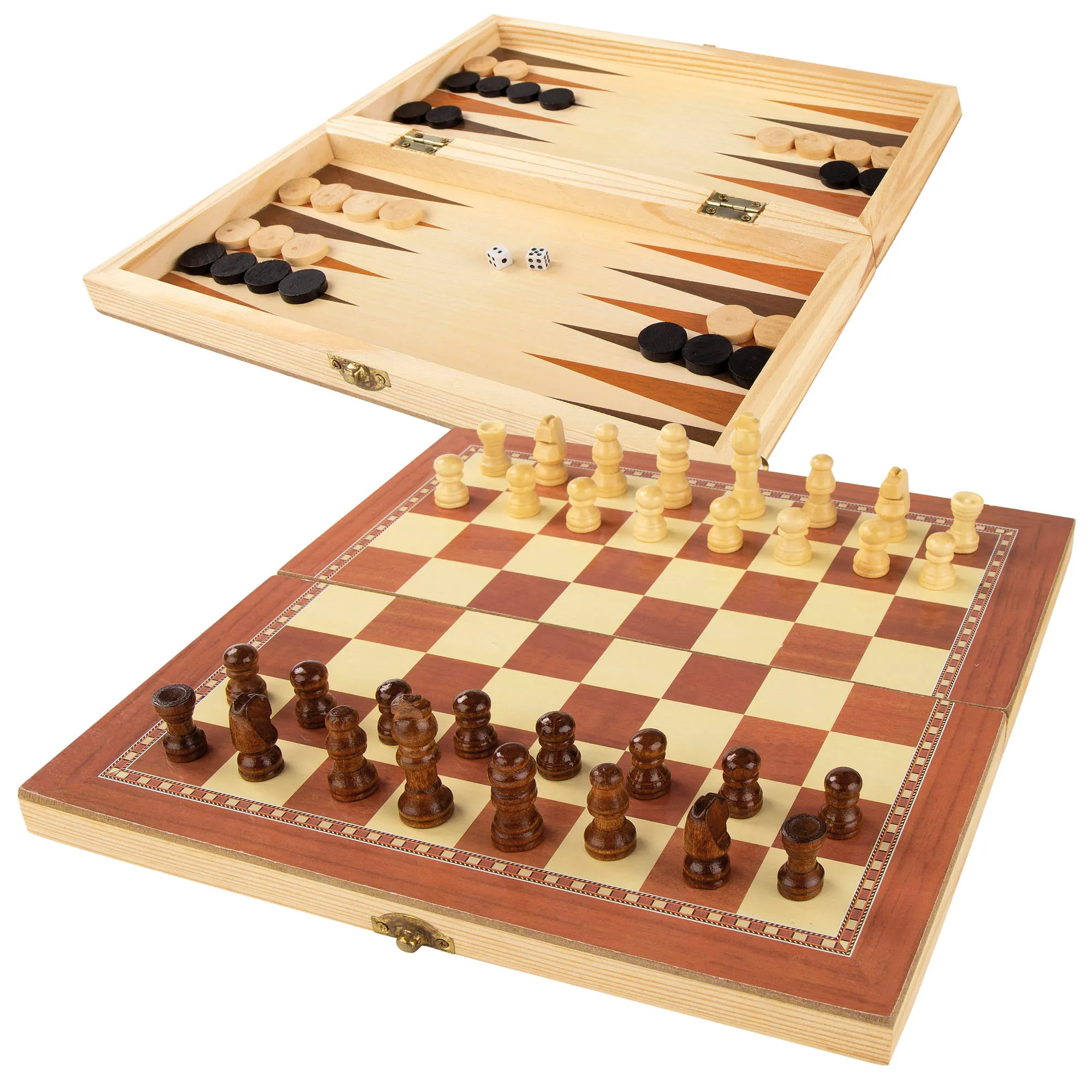 Classic Folding Wooden Chess set, Handheld Board 30x30 cm, 65 Piece set, 2 Players, Educational Toy, Chess for Children and Adults, + 6 Years #1