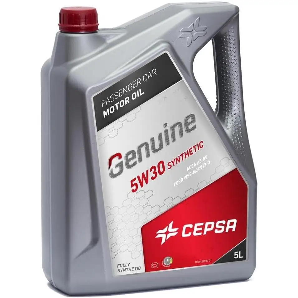 CEPSA Genuine 5W30 Synthetic (5L) - Aceite Sintético de Máximo Rendimiento para Motores Gasolina y Diésel