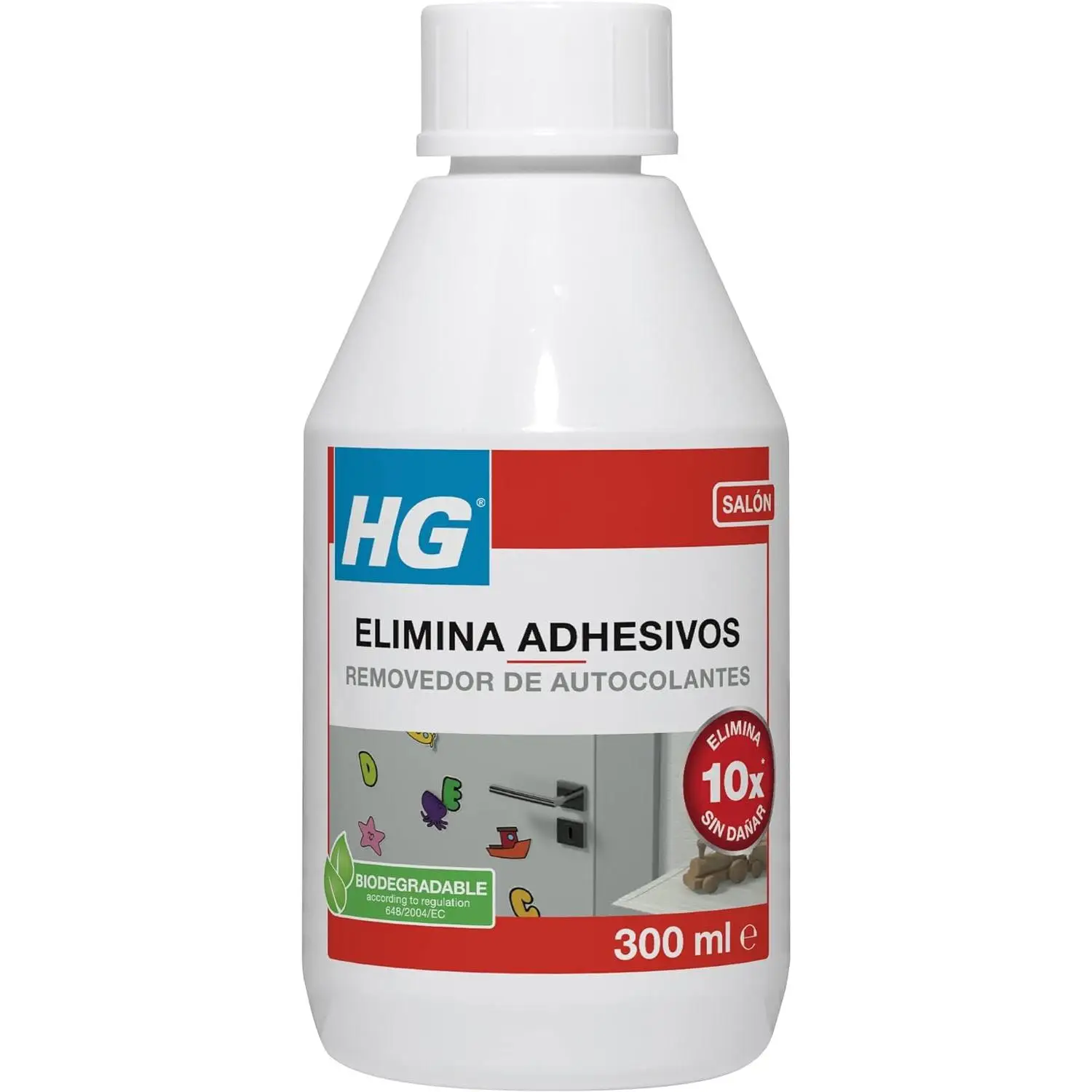 HG Elimina Adhesivos, Eliminador de Residuos y Pegamento, Producto de Limpieza para Eliminar Pegamento, Alquitrán, Grasa y Aceite - 300ml