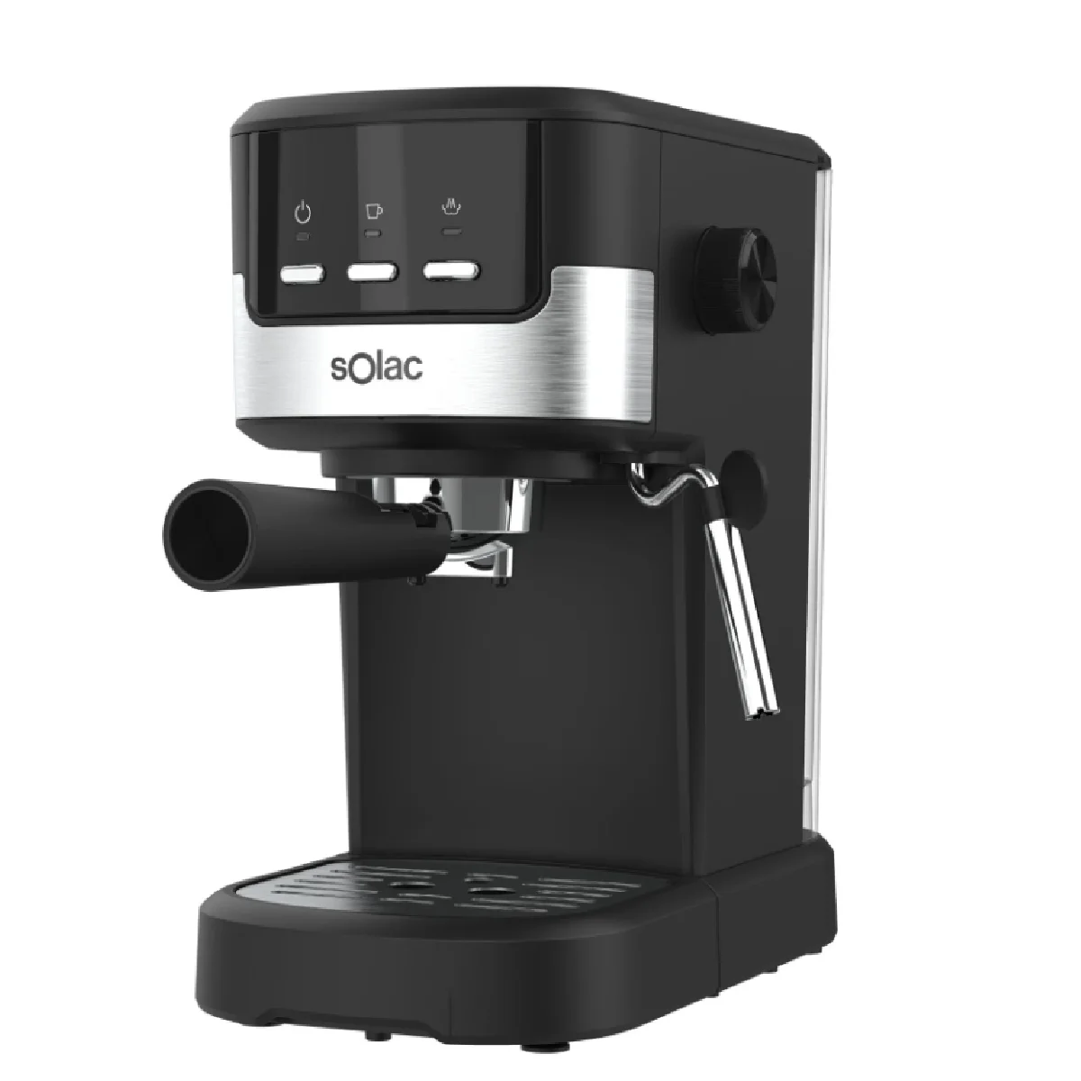 Solac coffee maker Espresso Taste Slim Basic, creamy coffee, enhanced Aroma, steamer Orientable