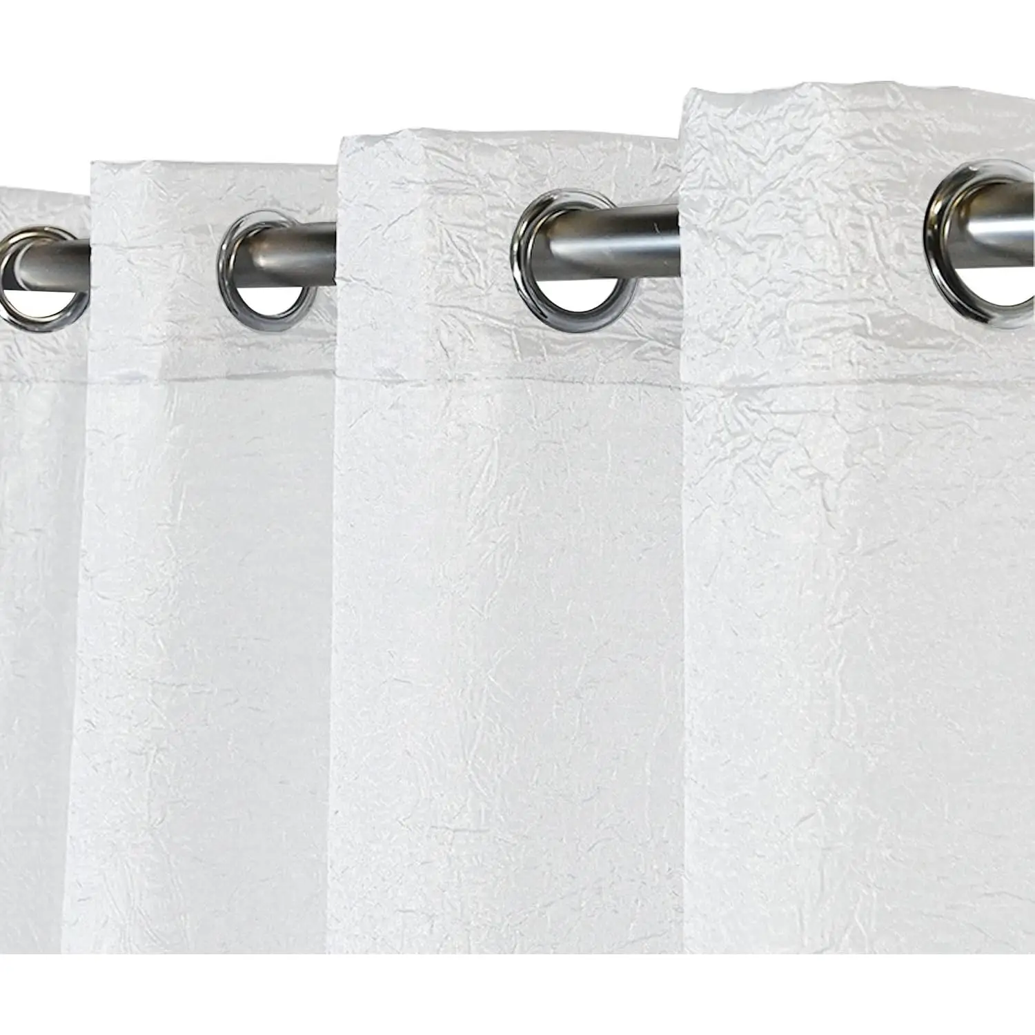 Cortinas Modernas Translucidas 140x260 cm  –(UNA CORTINA  Con Ojales Plateados, Estilo Elegante para Hogar