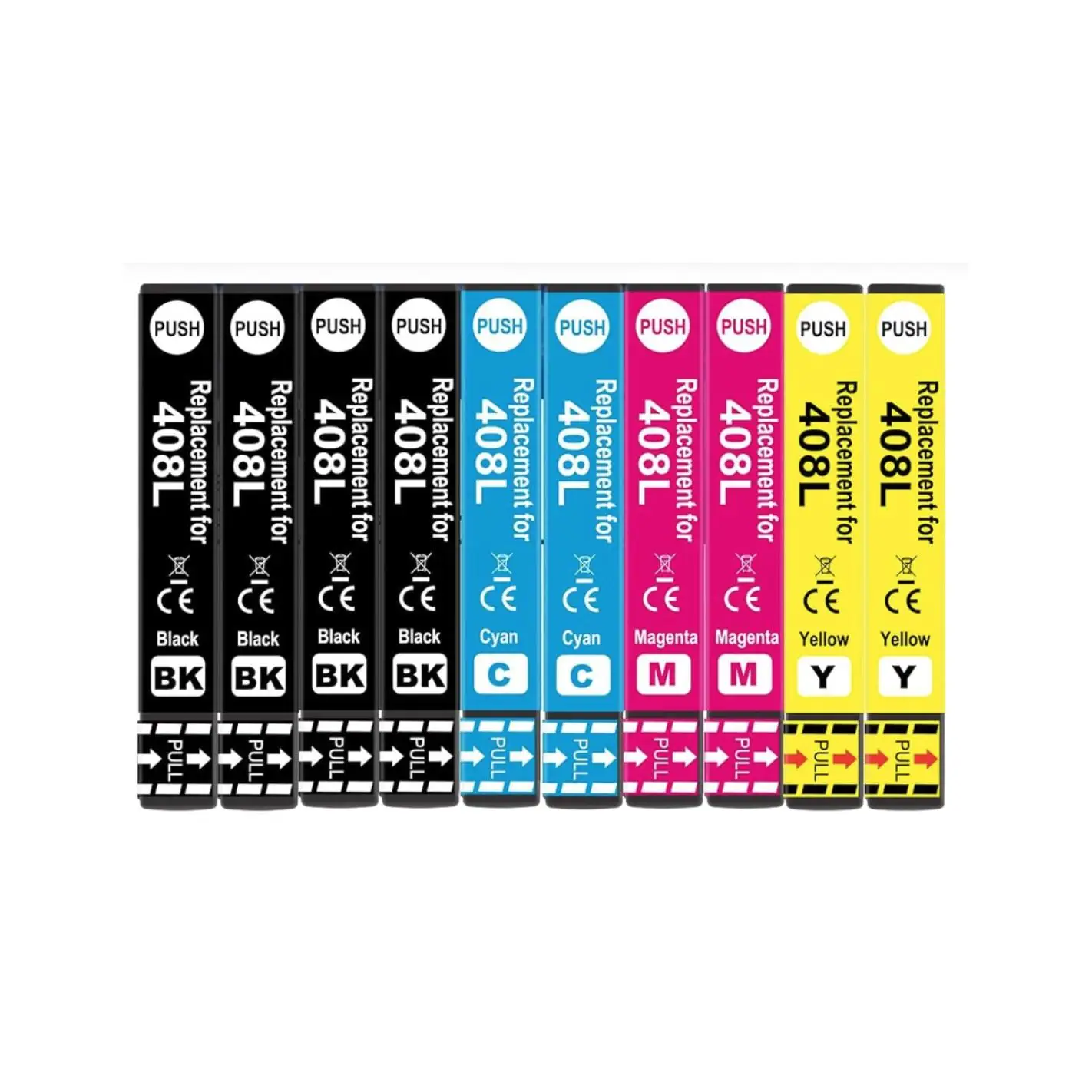 10 tintas Compatibles Epson 408XL 408L XL Cartucho de Tinta para Epson Workforce Pro WF-C4810DTWF