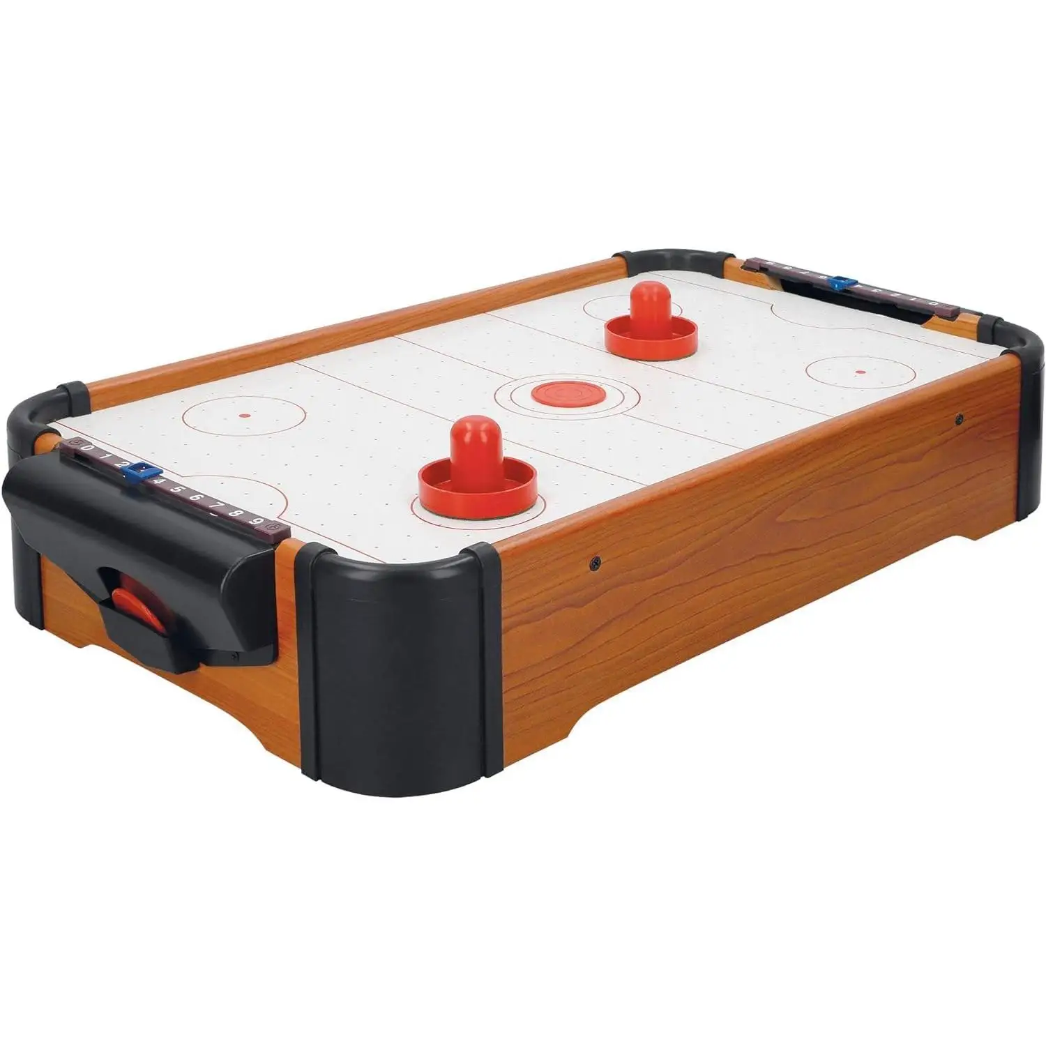 Air wooden table Hockey-compact games for children and adults-1 vs 1 Table 51x31cm-Mini table ice Hockey (BALL 2499)