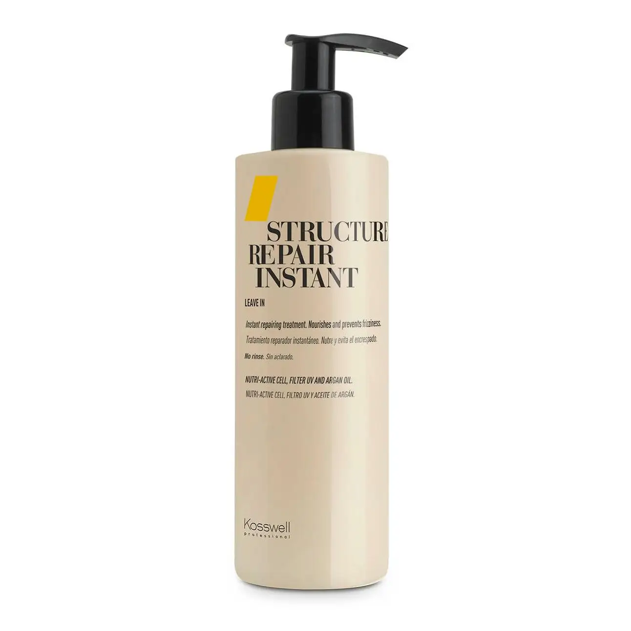 KOSSWELL Tratamiento Reparador Instantaneo INSTANT TREATMENT STRUCTURE REPAIR 250ml - Leave in para cabellos dañados, decolorados o porosos.