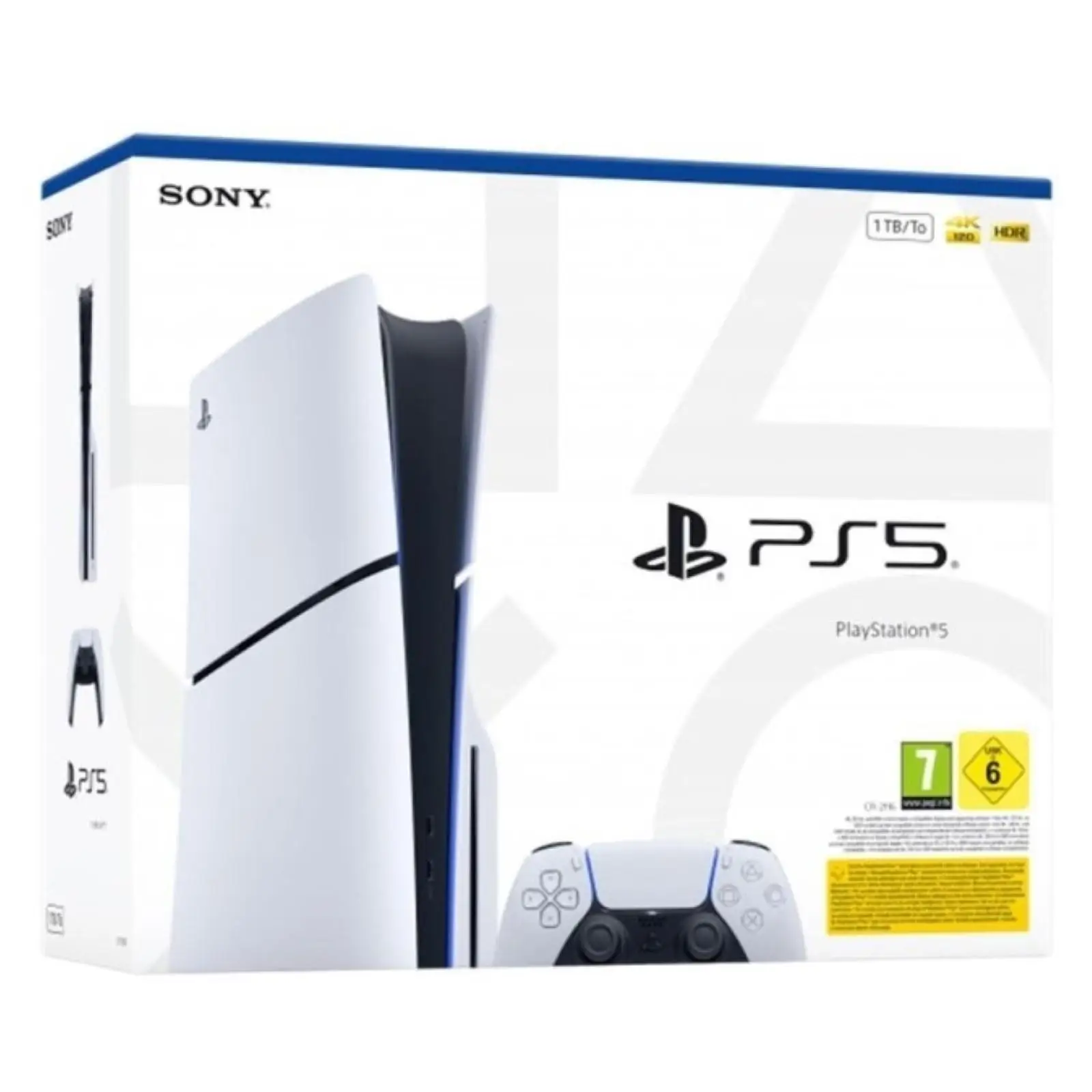 Sony playstation 5 ps5 edition slim console, white & disc reader, official sony guarantee 3 years #1