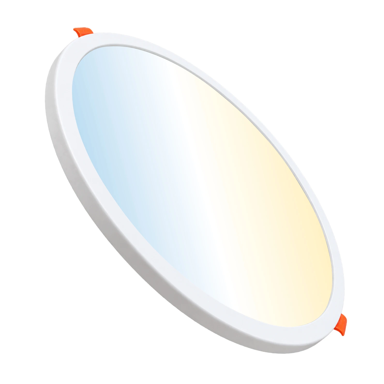 Plafoniera LED circolare ATOMANT, 20W, 2100lm, CCT regolabile. Design ultra sottile, foro da 50-180mm. Ideale per cucina, bagno, corridoio o negozi. Installazione facile ed efficiente.