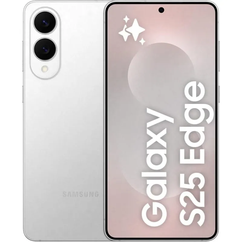 Samsung Galaxy S25 Edge 256GB, 6.7" AMOLED 120Hz smartphone with Snapdragon 8 Elite processor, 12GB RAM, dual 200MP+12MP cameras, 3900mAh battery, 5G connectivity, and IP68 certification.