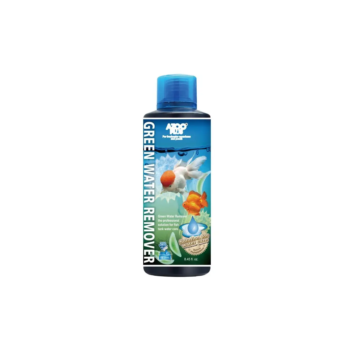 Azoo Green Water Remover 120ml. Eliminador de agua verde. Antialgas verdes unicelulares.