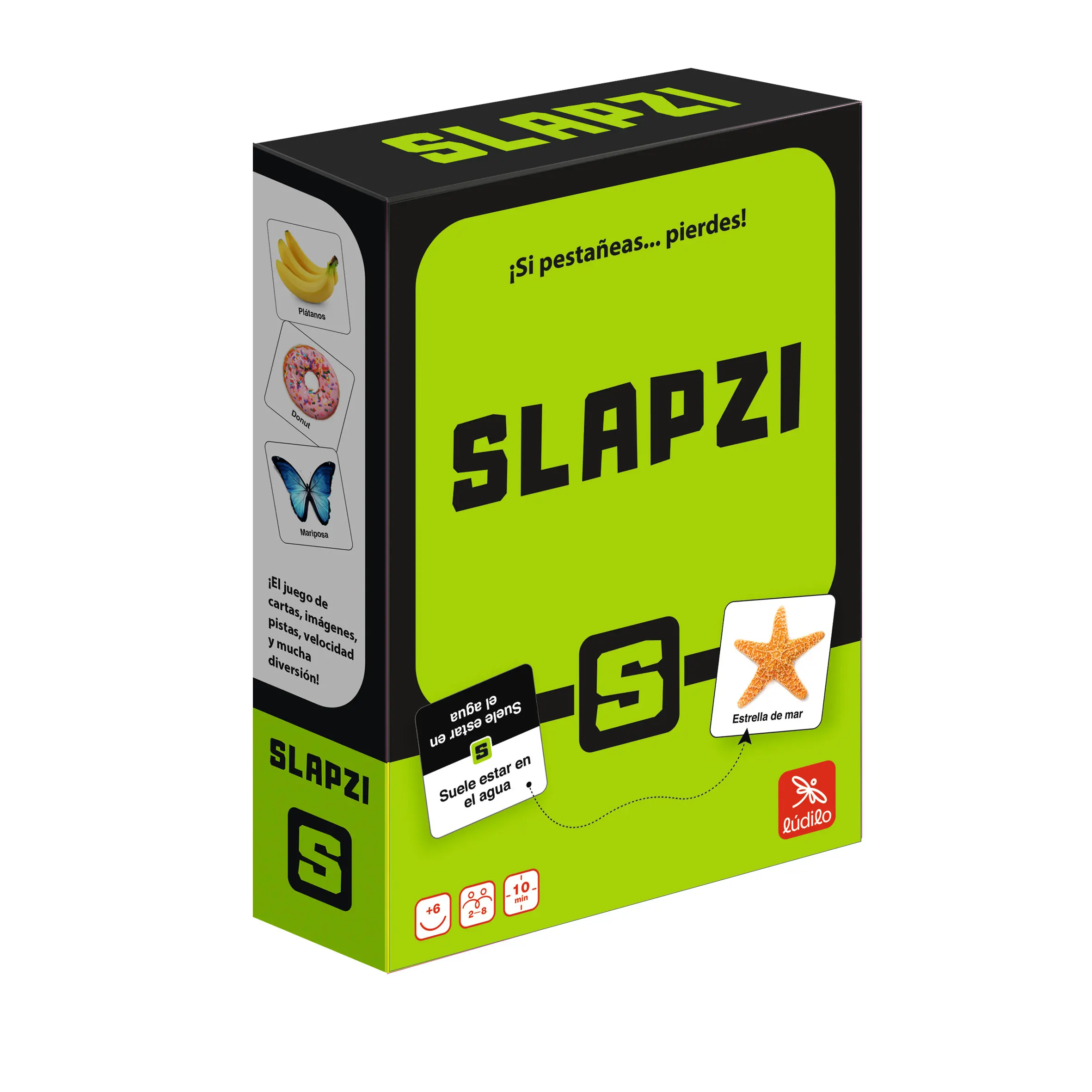 Ludilo Slapzi  Juegos De Mesa Niños  Juego Cartas Niños O Adultos  Juegos De Viaje Para Niños Y Adultos  Juegos Niños 6 Años O Más  Juego De Cartas