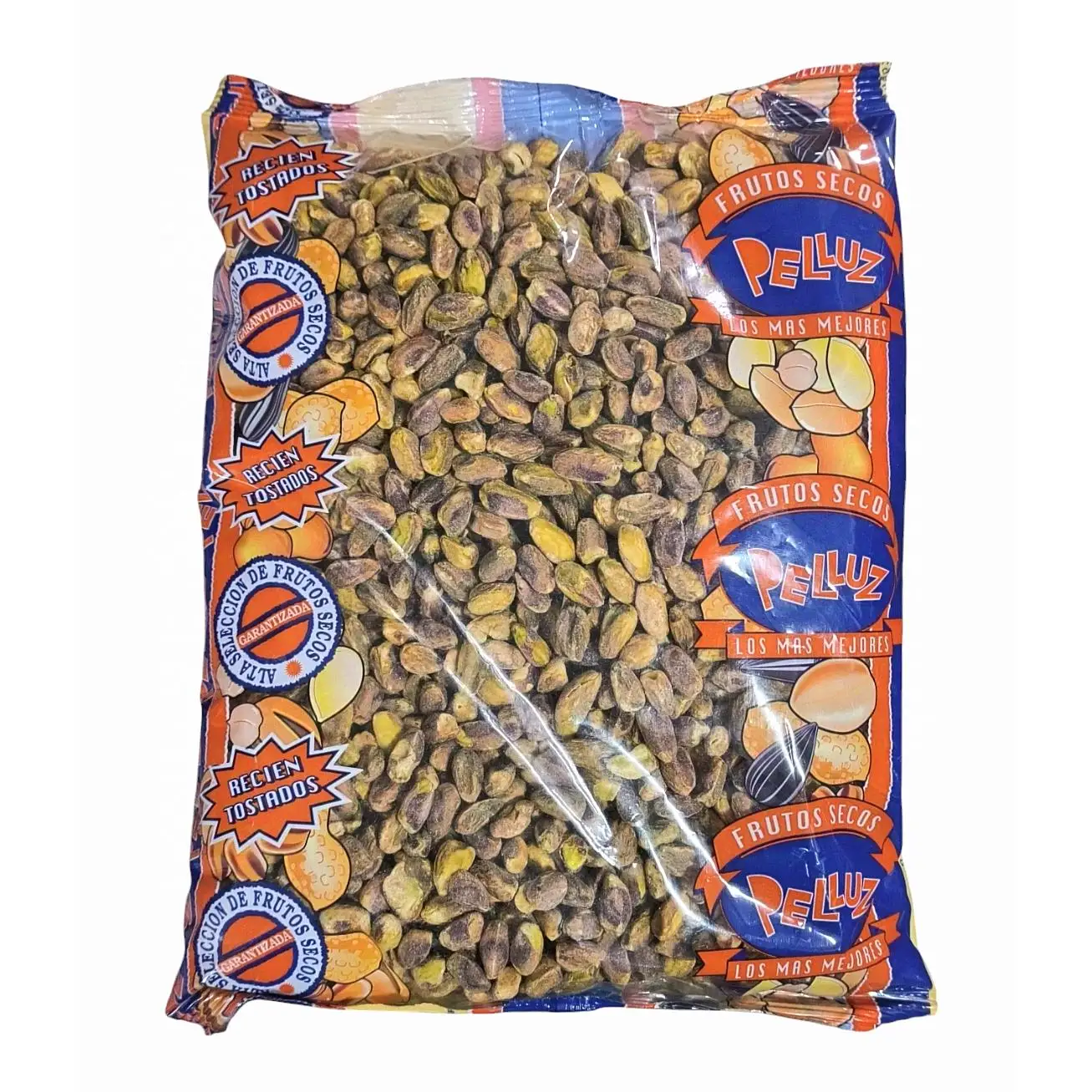 Pistachos Pelados Tostados sin Sal 1 Kg - Origen España - SIN CONSERVANTES NI ADITIVOS -Pelluz