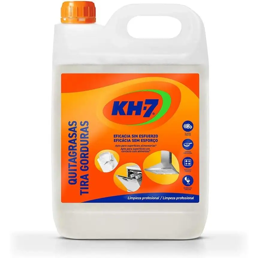 5 LITRO KH-7 LIQUIDO QUITAGRASAS FORMATO AHORRO 5L , SIN FOSFATOS FORMATO