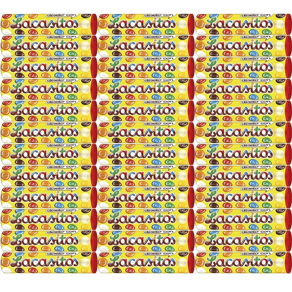 Lacasitos Chocolate con Leche Grageas Recubiertas con Azucar, 36 x 20 g
