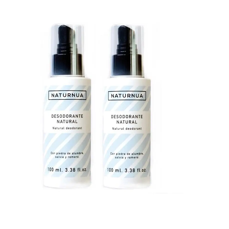NATURNUA Pack 2 unidades Desodorante Natural Spray 100 ml cada unidad
