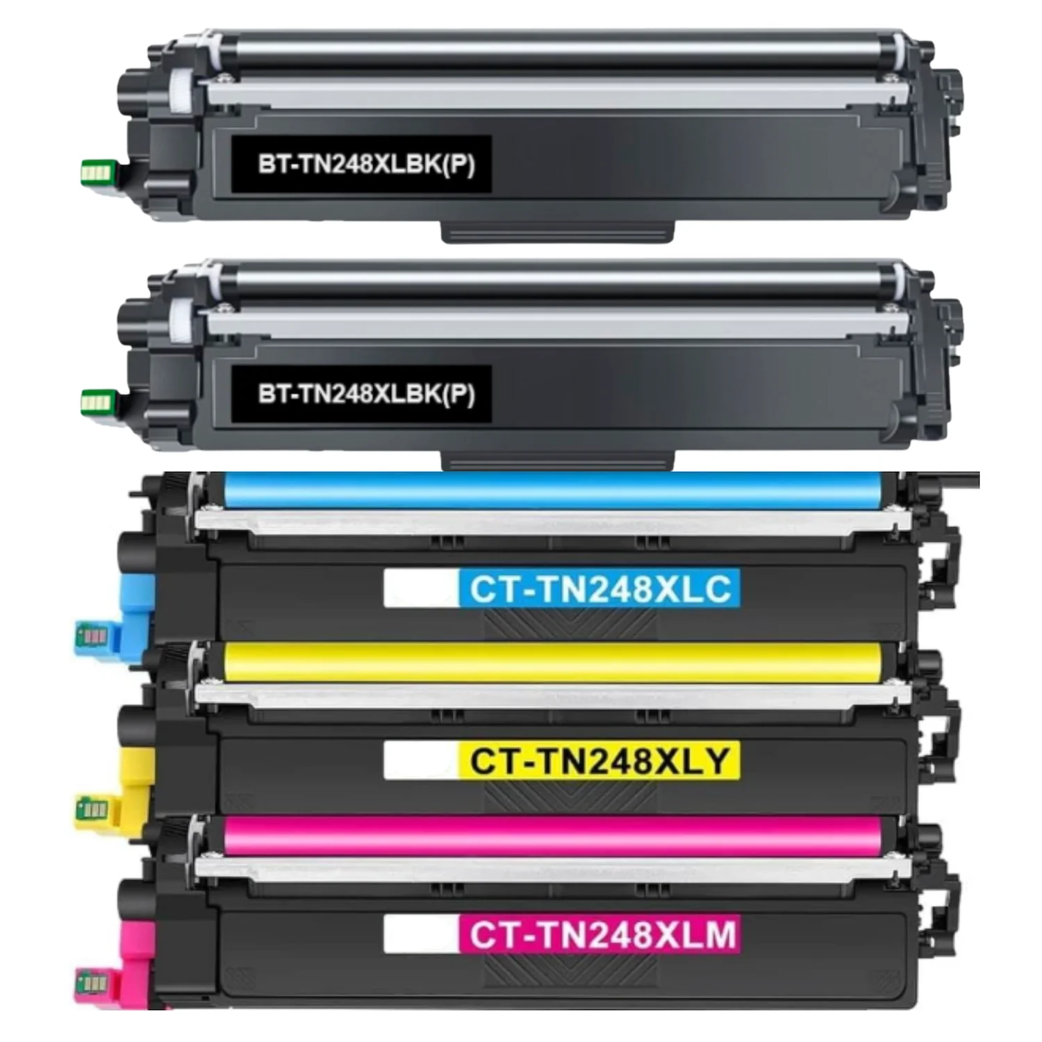 TN248XL TN248 MFC-L3760CDW Toner 5-Pack Compatible con Brother MFC-L3740CDW TN-248 TN-248XL DCP-L3560CDW DCP-L3520CDW DCP-L3520CDWE MFC-L3740CDWE MFC-L8390CDW HL-L3390CDW HL-L3390CDW HL-L33390CDW