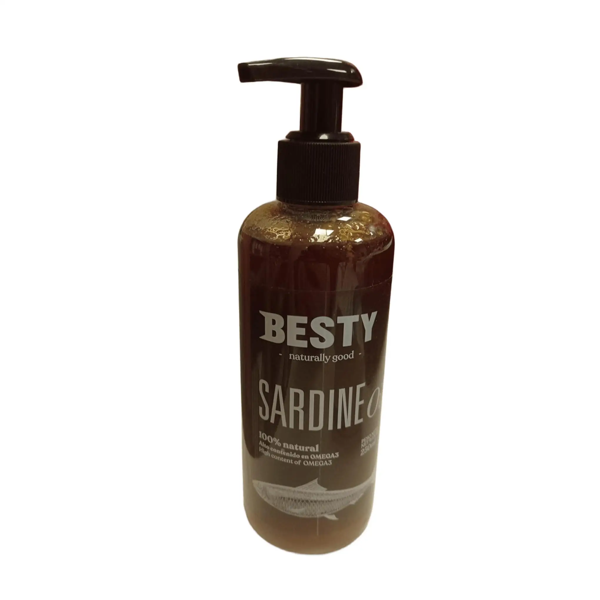 Besty-Natural 100% sardine oil for dog-health benefits, Cardiovascular and cognitive-250ml