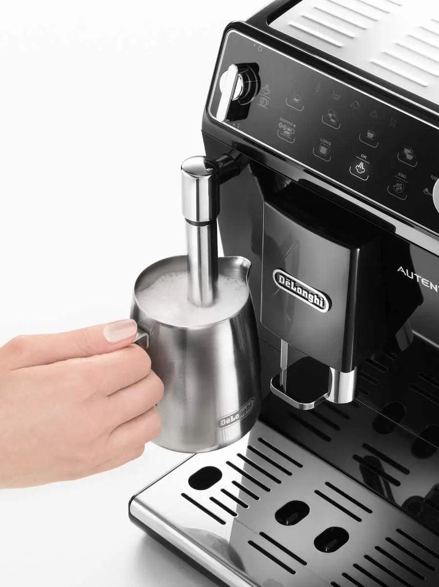 De'longhi - authentic super-automatic coffee maker etam29.510.b with integrated grinder 15 bars of pressure, 1.8l capacity, 1450w, black