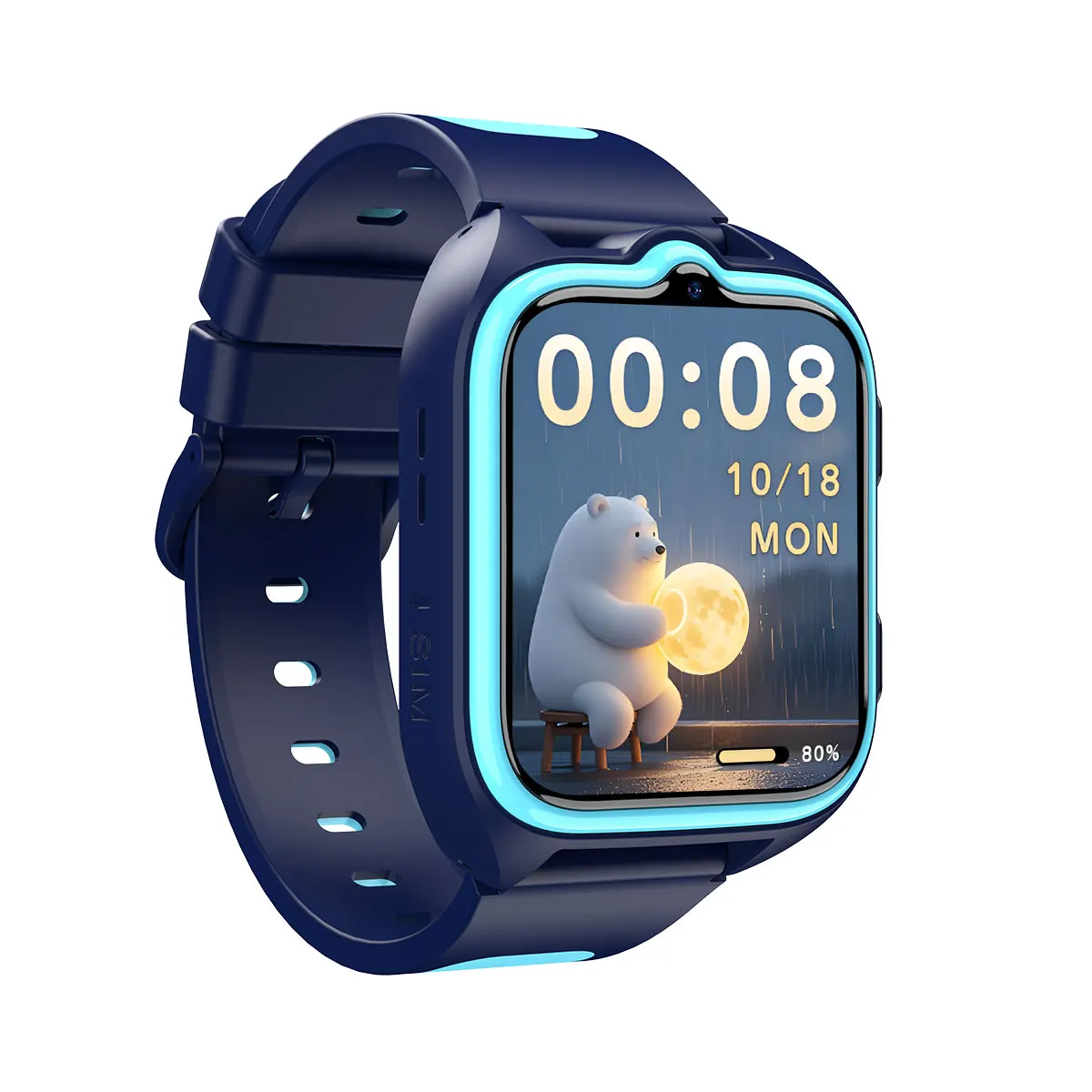 Blackview Z30 Reloj Inteligente para Niños, Teléfono Infantil con Reloj, Posicionamiento Triple AI LBS+WiFi+GPS, Videollamada 4G, Reloj Inteligente con Función de Teléfono.