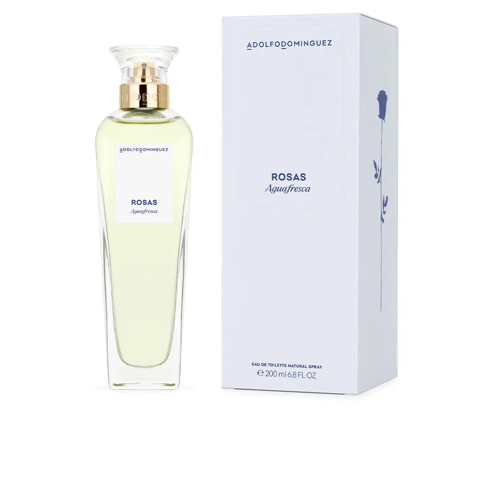 Adolfo Domínguez Agua Fresca de Rosas - Fragancia refrescante para mujer de 200 ml
