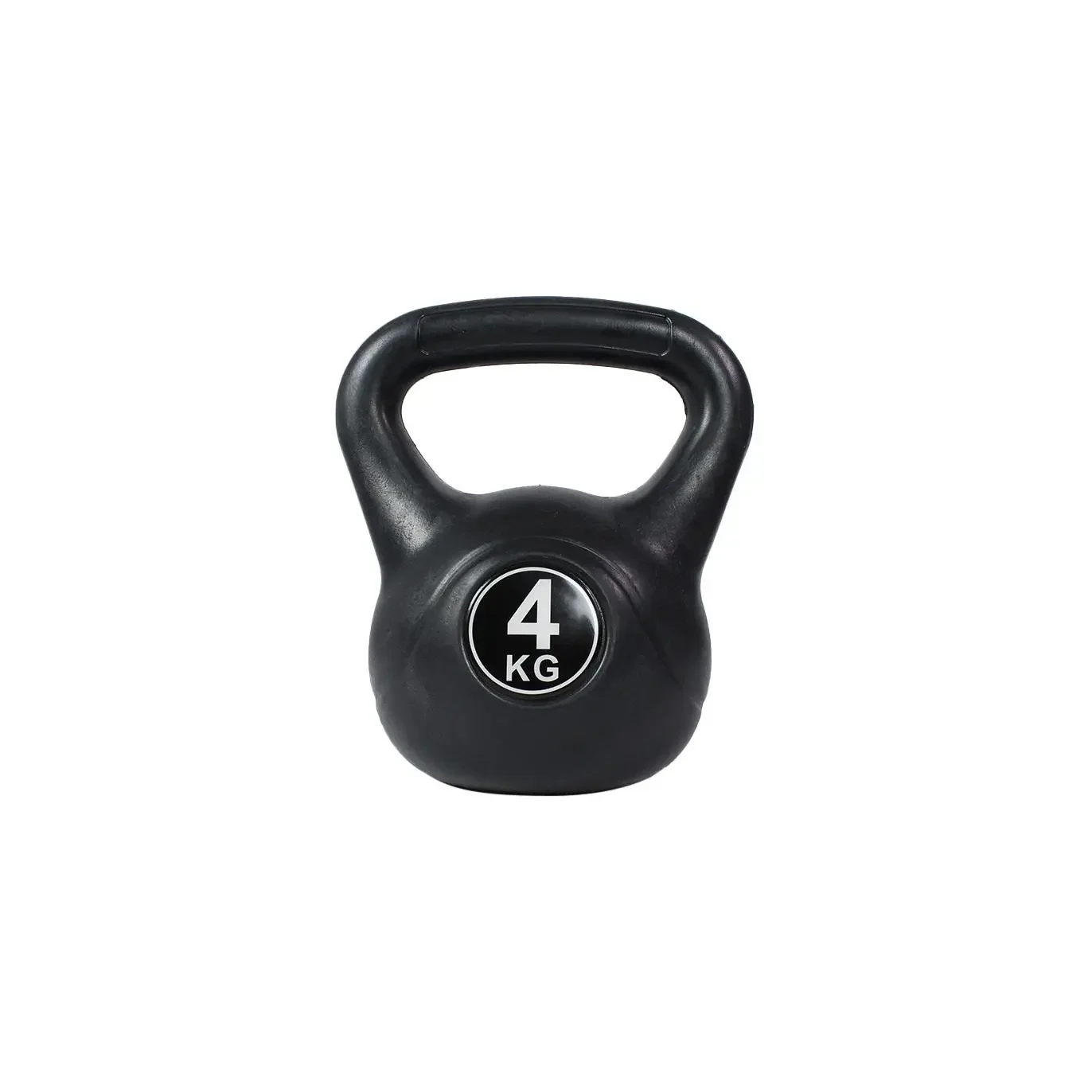 Ozio Fitness Kettlebell Pesa Rusa Explosive 4 Kg con Revestimiento de Vinilo - PVC Recubierta | Asa Superior Suave | Parte Inferior Plana
