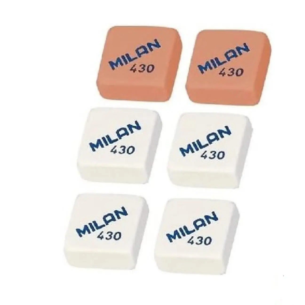 Milan. 430 square breadcrumb erasers, in assorted colors