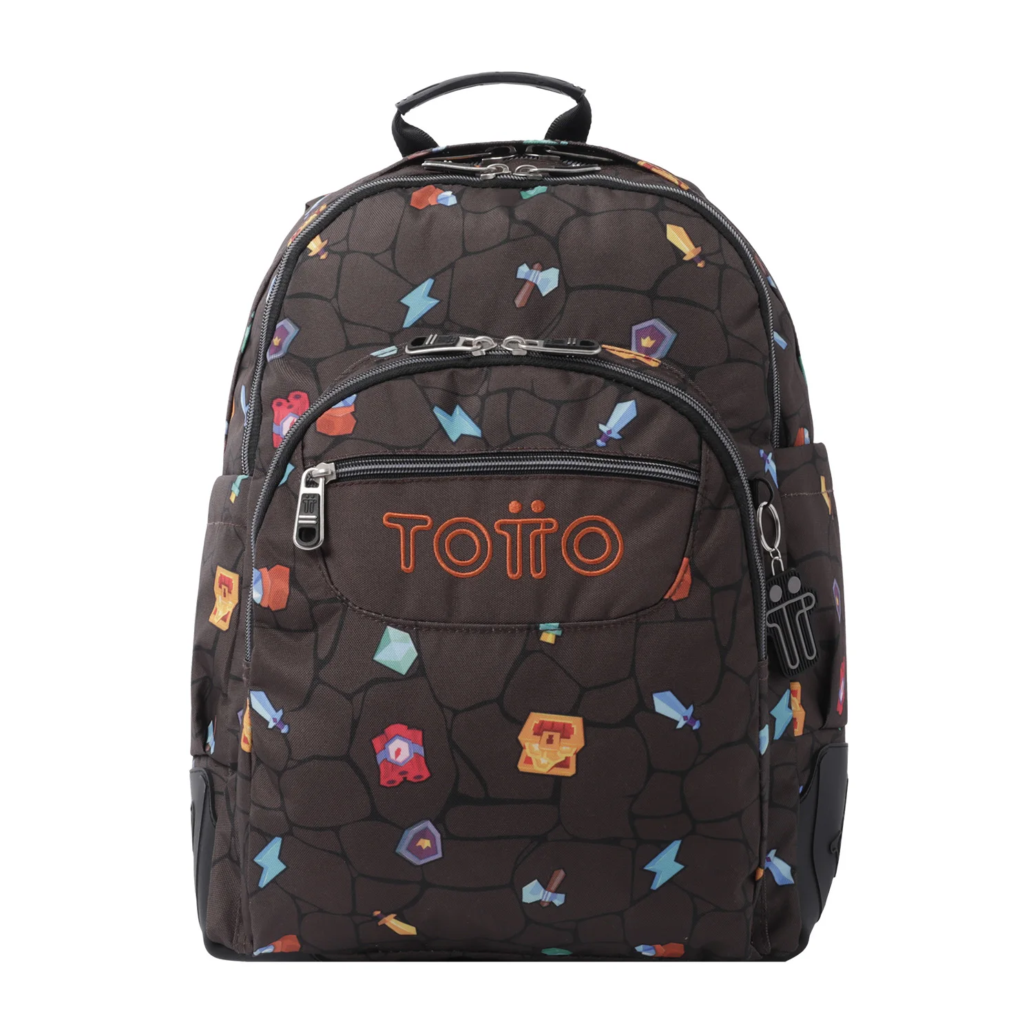 Totto Mochila escolar Crayoles Material: Poliéster 33 x 44 x 13.5 cm