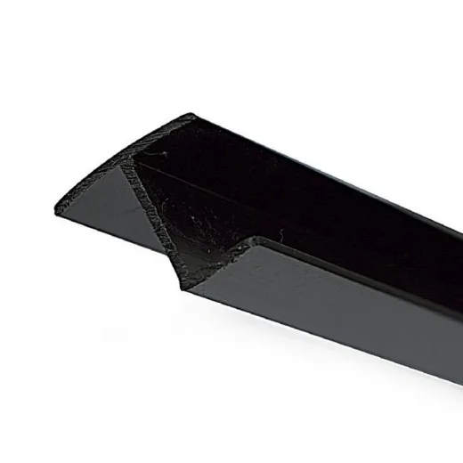 Perfil Rígido Negro para Canapé - Herrajes para Muebles