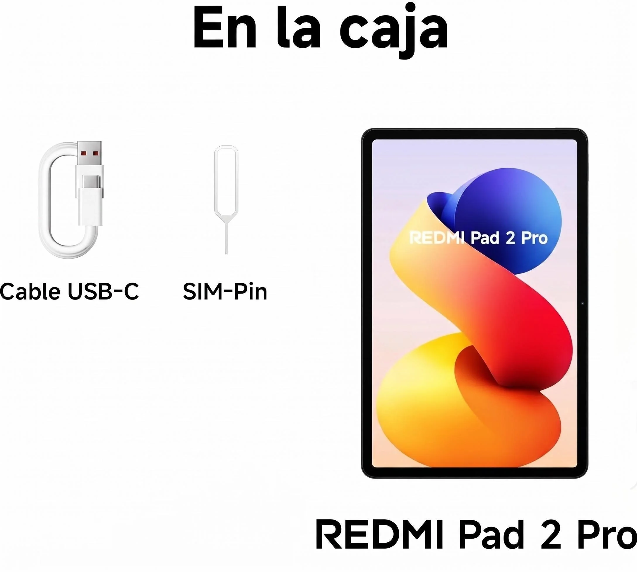 Tableta Xiaomi Redmi Pad 2 Pro 6 GB + 128 GB, 8 GB + 256 GB ,Wi-Fi 6 Pantalla crystal-clear de 12,1″ con resolución de 2,5K 12 000 mAh (Cargador no incluido) 5