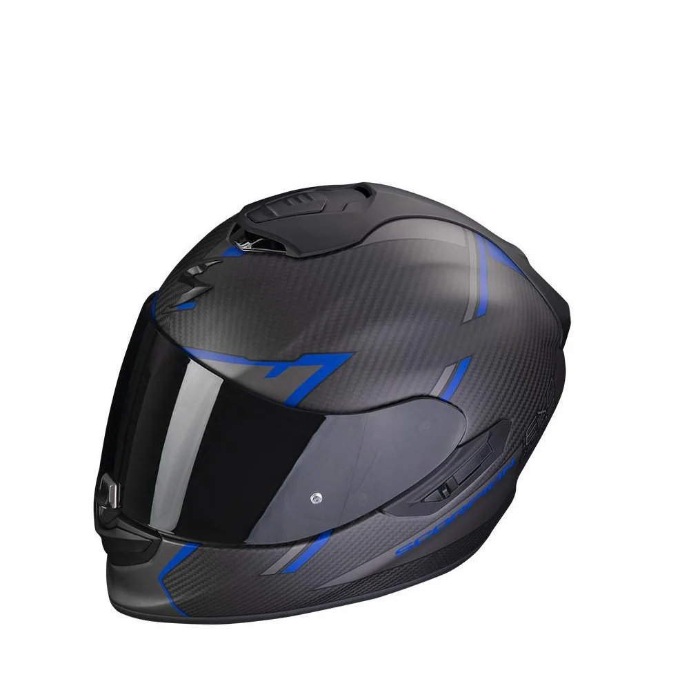 Helmet Scorpion Exo-1400 Evo 2206 Carbon Air Kendal Blue Matt Black