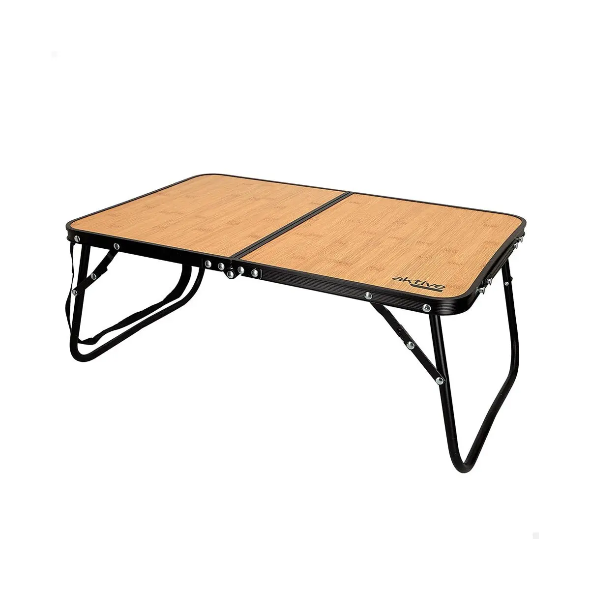 Sweet Home – Mesa Camping Bambú Plegable 80×60 cm, 4 kg, Ligera y Ecológica - Aktive