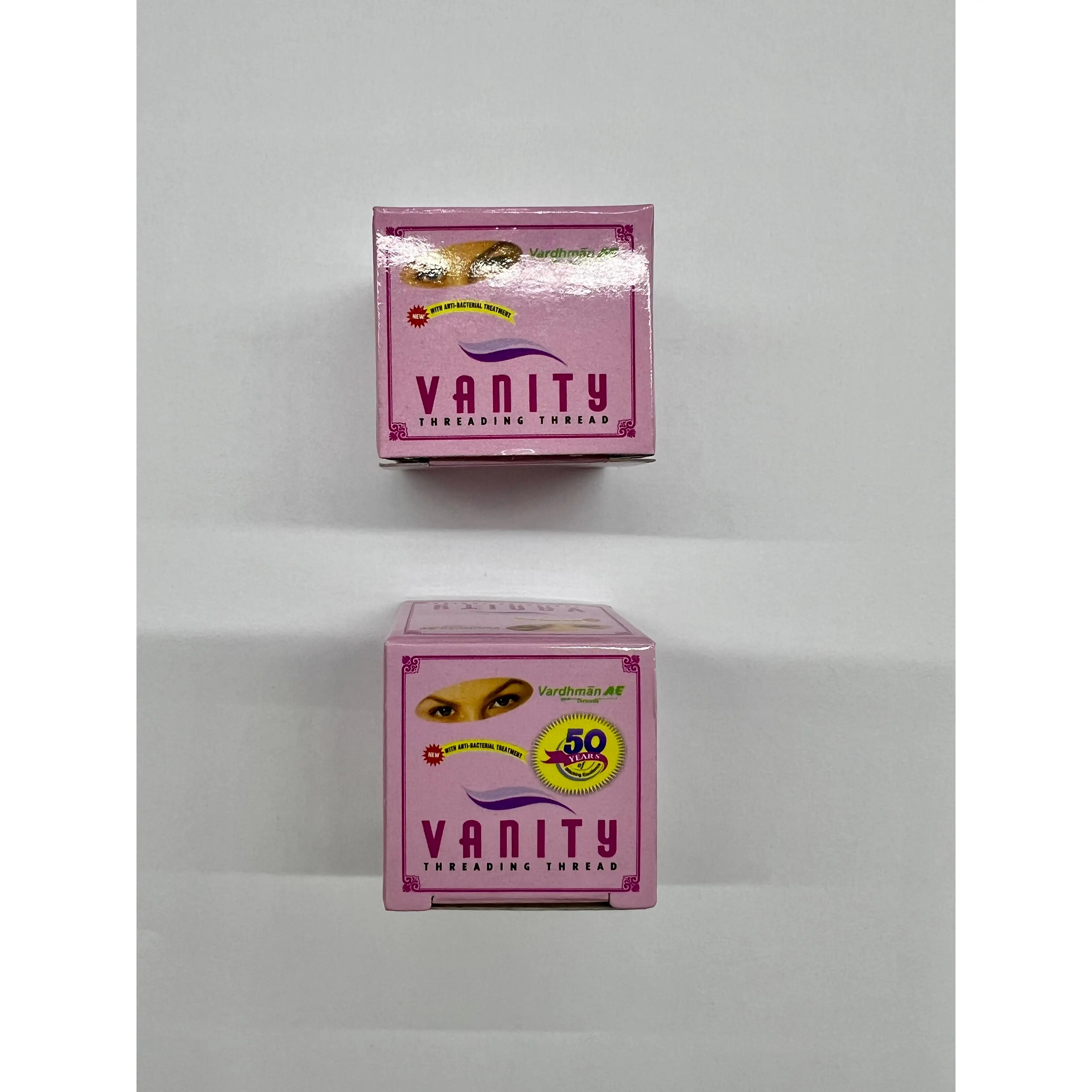 2 bobinas de hilo antibacteriano para cejas Vanity |   Depilación facial |   Hilos de algodón Vanity