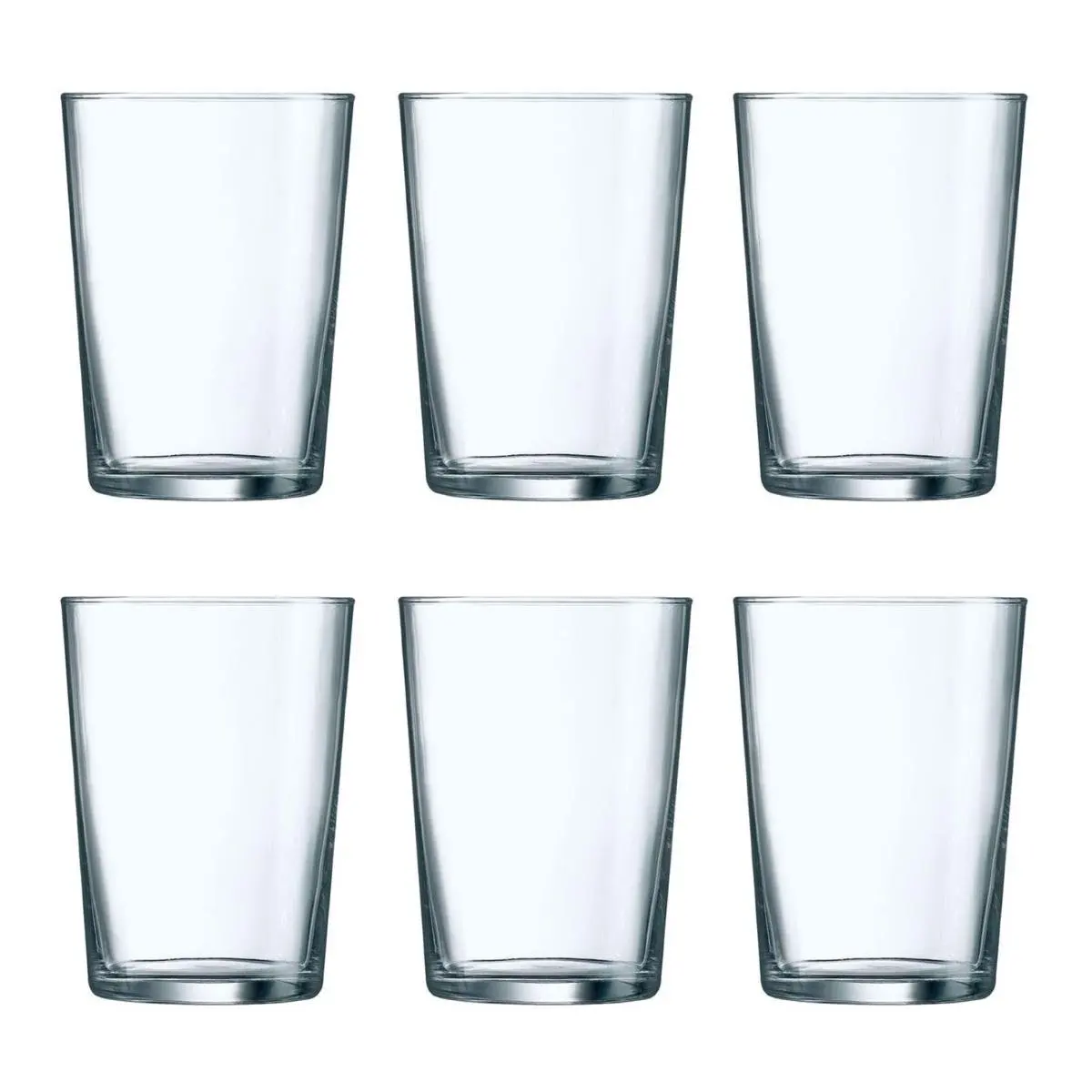 Luminarc Sidra Set of 6 Eco Glasses 50CL, made from 100% healthy and hygienic materials, dishwasher safe, perfect for serving drinks, and designed for long-lasting use.