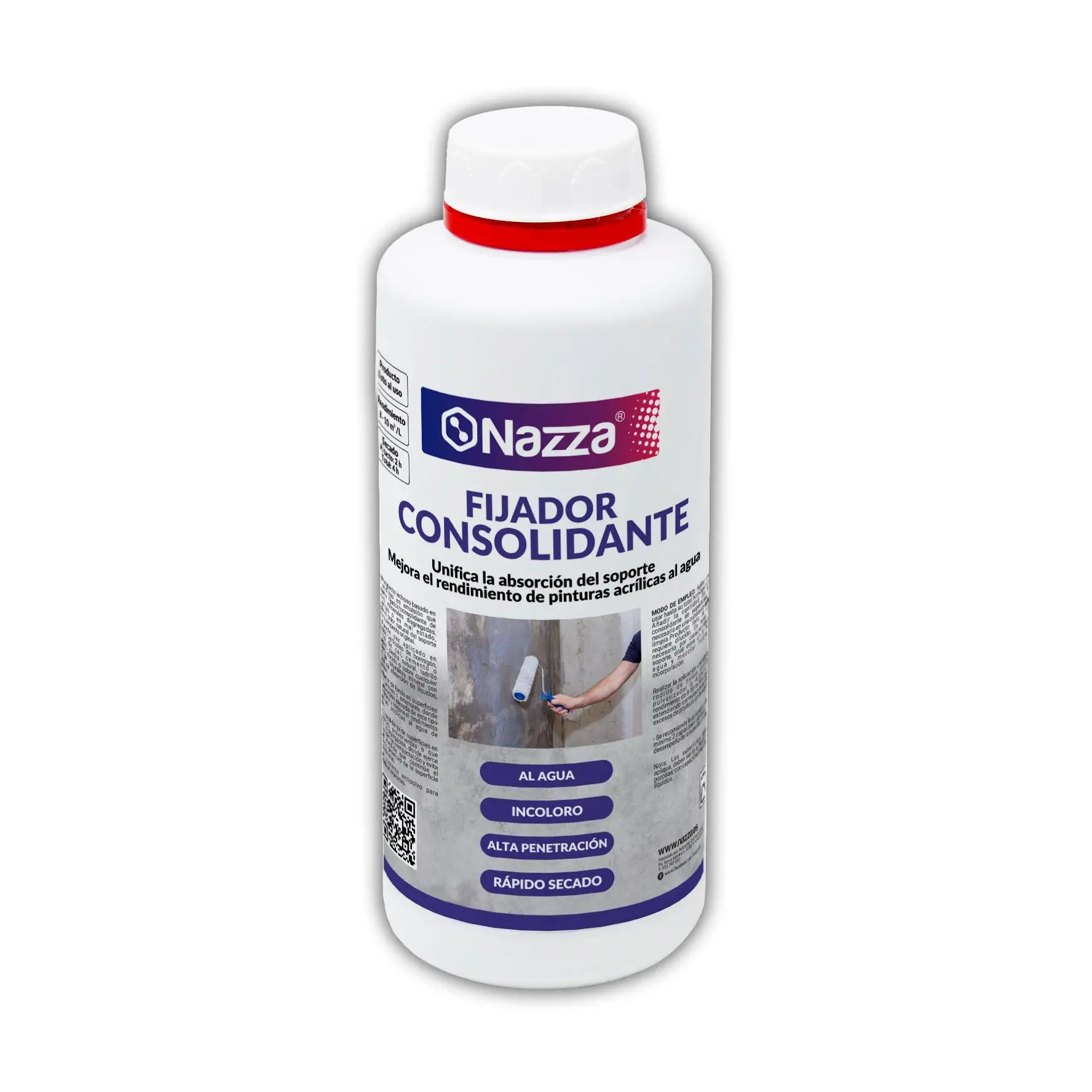 Adhesivo para Paredes disgregadas, polvorientas o en mal estado - Resina Líquida o Fijador Consolidante al Agua que NO altera el aspecto original - Disponible en 1L o 5L