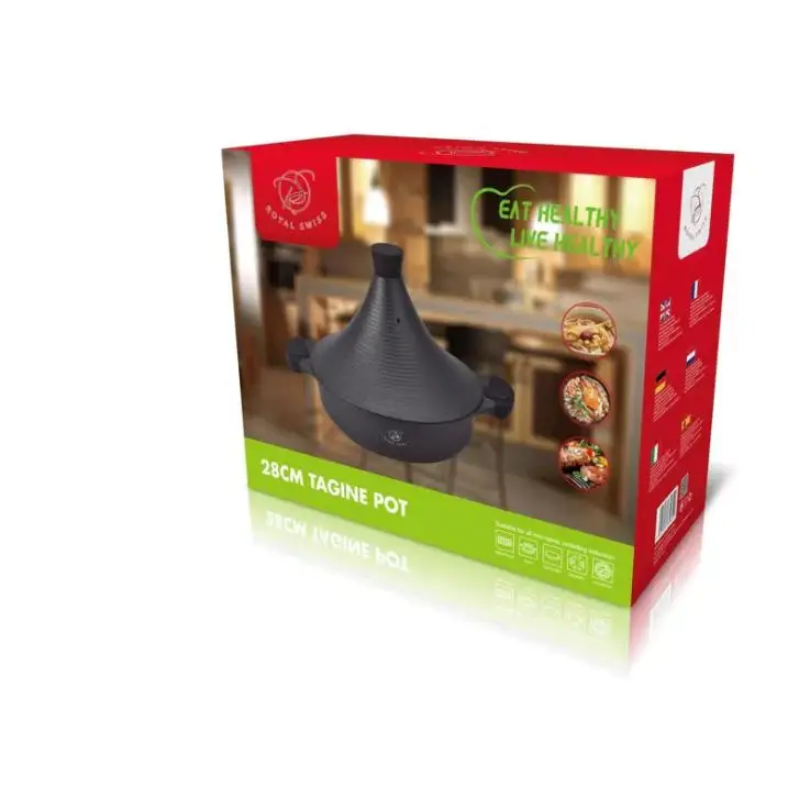 No Application - Olla para Cocinar Tagine Marroquí - Antiadherente - Base de Acero Inoxidable