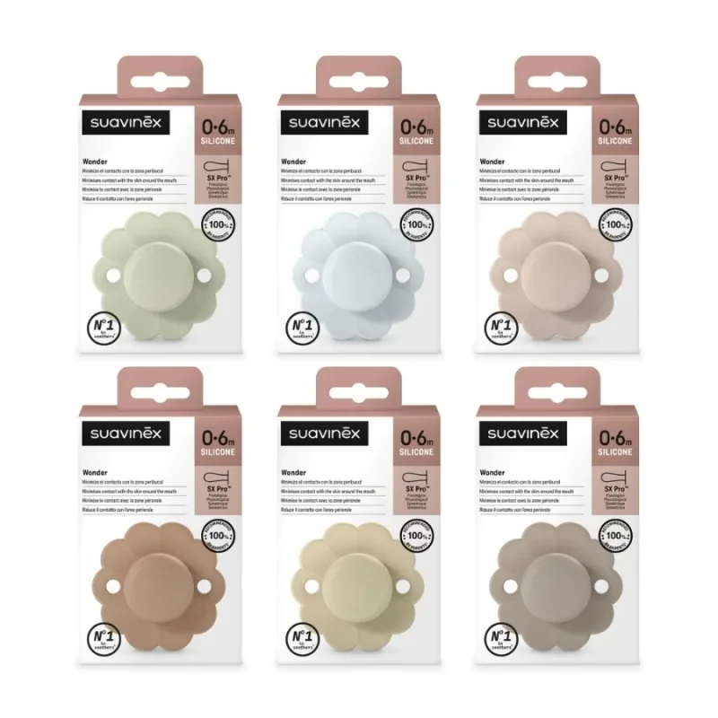 SUAVINEX CHUPETE SILICONA FISIOLOGICO WONDER SX PRO SOFT 0 - 6 MESES 1 UNIDAD