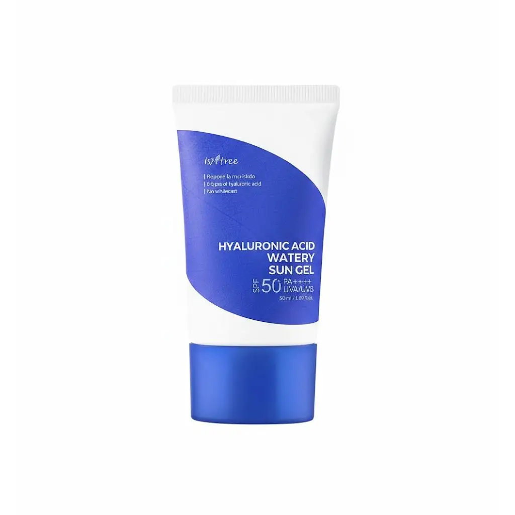 Moisturizing sunscreen light texture without white marks - isntree hyaluronic acid watery sun gel spf50+ pa++++ 50ml