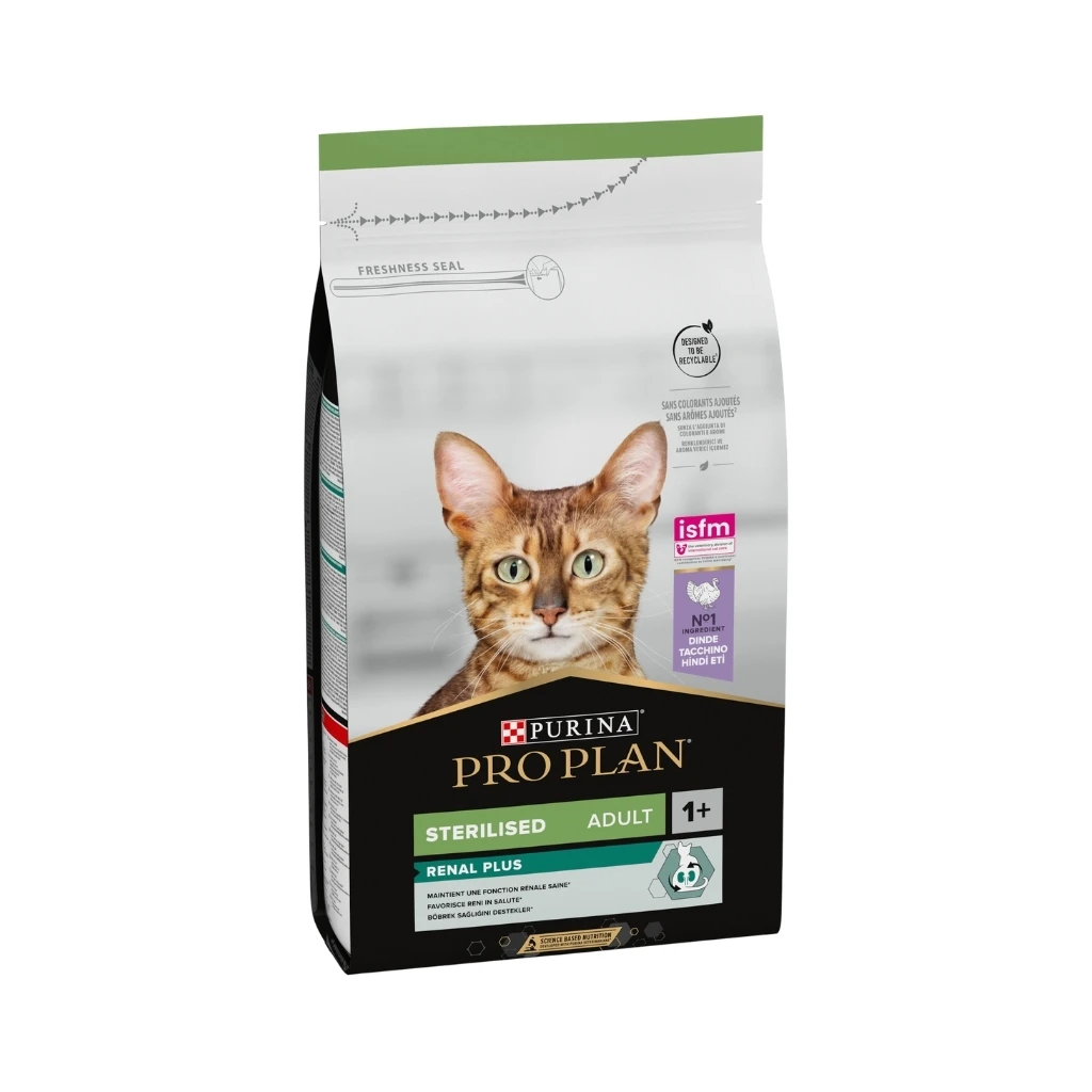 Pro Plan - Sterilized Adult 1+ Renal Plus - Dry Food For Sterilized Adult Cats And Promotes Renal Function (Turkey)