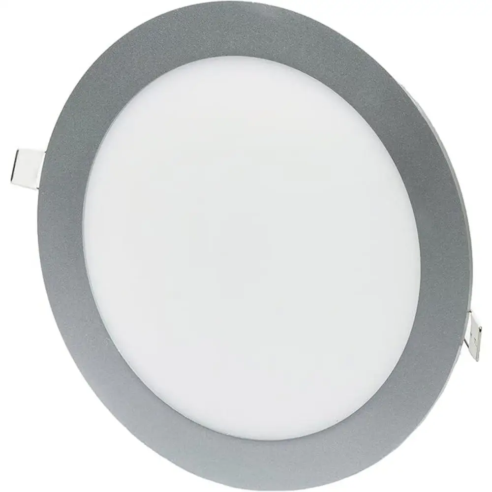 Threeline ND10RBFPL Downlight LED, 9 W, silver Color, cool white 5500K, for recessed mount, round format, high energy efficiency